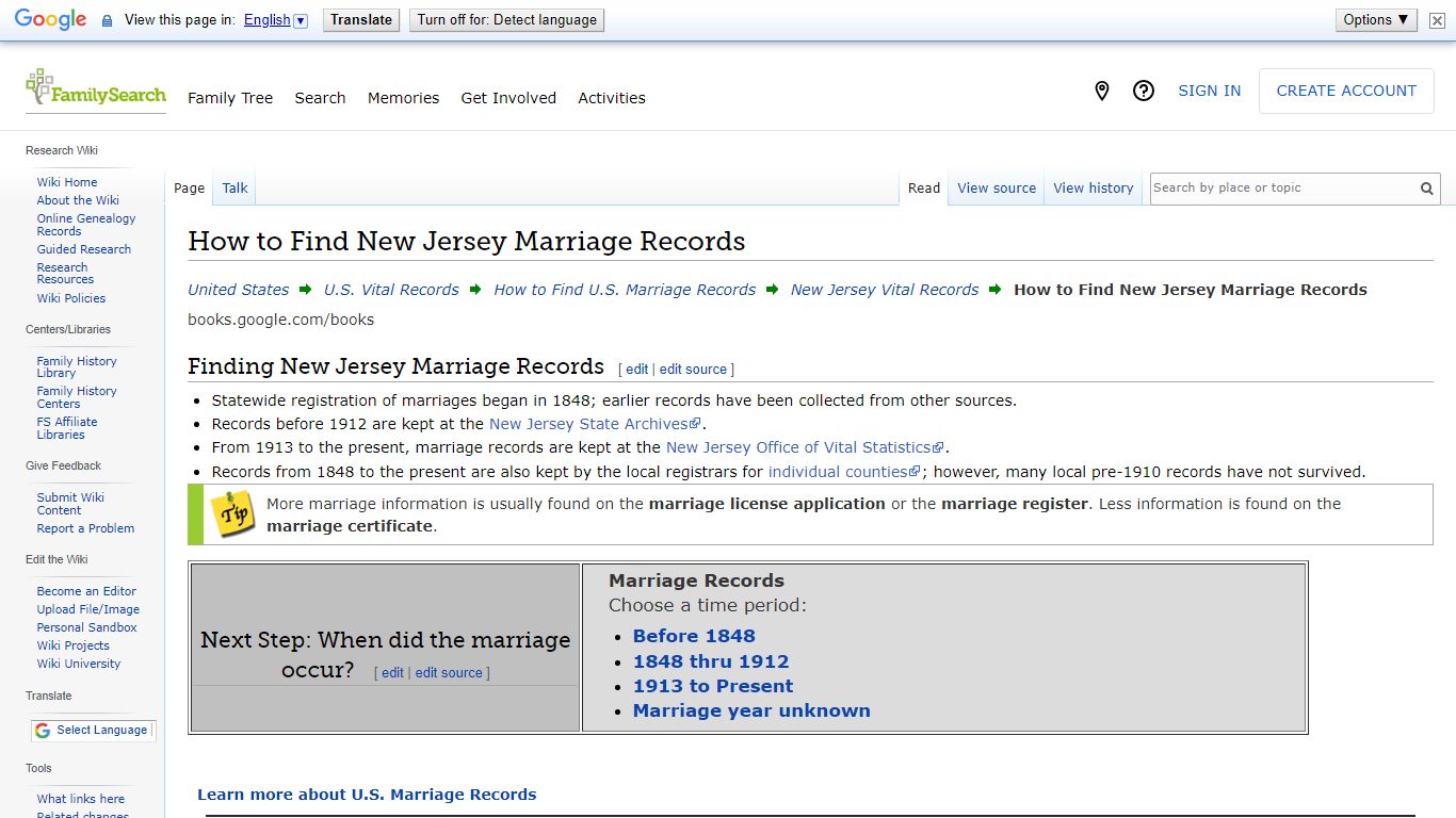 How to Find New Jersey Marriage Records • FamilySearch